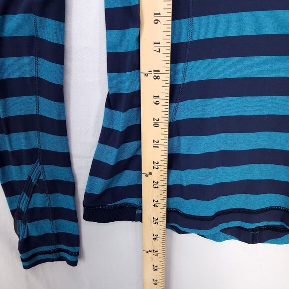Lululemon Base Runner Shirt Women’s 6 Striped Pullover Long Sleeve Lightweight - Picture 6 of 11
